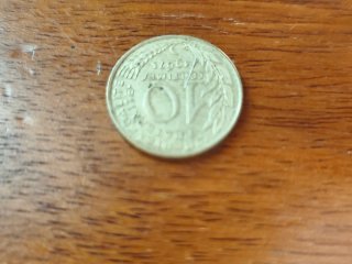 Moneda 10 céntimos Francia 1967