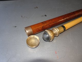 Bacchetta da Passeggio e da Biliardo in Legno e Bronzo