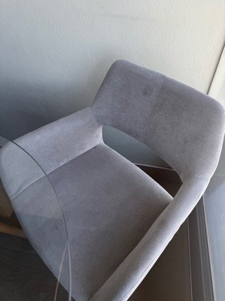 Juego 2 Sillas Comedor Tela y Madera