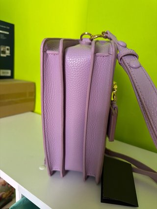 Borsa Versace Jeans Couture lilla fibbia oro
