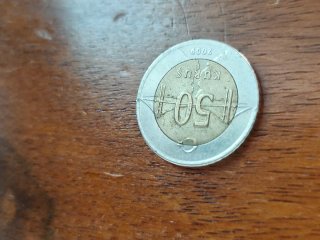 Moneda 50 Kurus Turca 2009