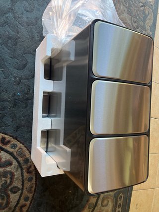 Cubo reciclaje 3 compartimentos