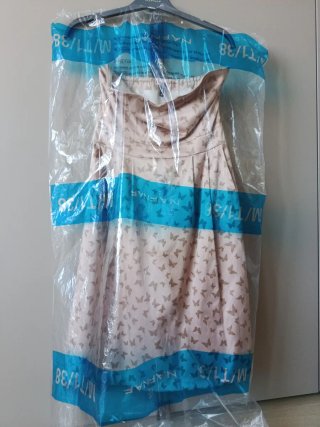 Vestito Naf Naf rosa farfalle