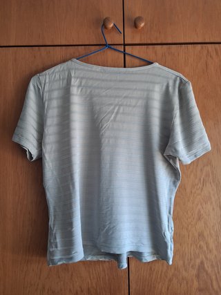 Camiseta M&S gris rayas manga corta