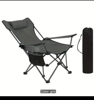 Silla de camping reclinable plegable