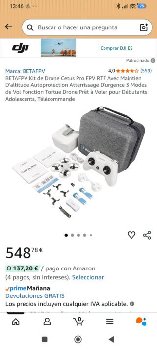 BetaFPV Cetus Pro FPV Kit Dron