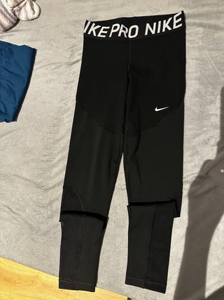 Mallas Nike Pro Mujer Negras