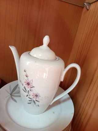 Tetera vintage porcelana flores