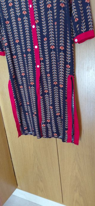 Vestido estampado negro,rojo,fresquito