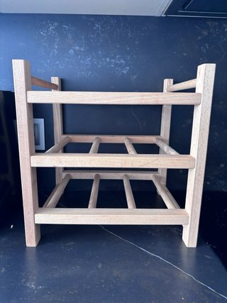Botellero de madera para 9 botellas