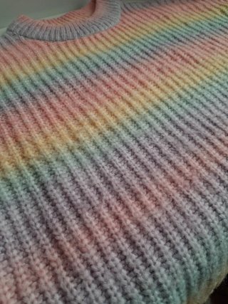 Jersey punto arcoíris multicolor