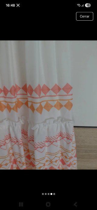 Vestido largo blanco con nido abeja y forro.NUEVO