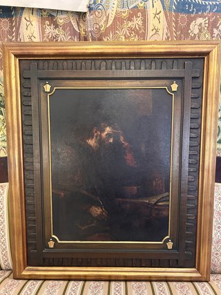 Antiguo cuadro El Apóstol Pablo 102 x 88 cm