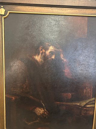 Antiguo cuadro El Apóstol Pablo 102 x 88 cm