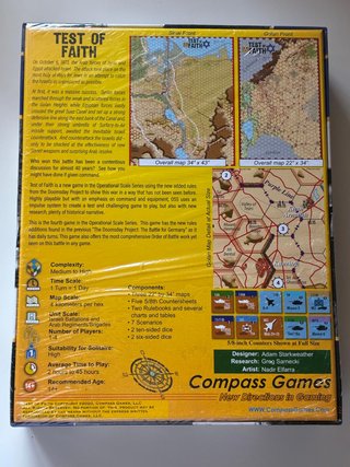 Test of Faith 1973 Compass Games PRECINTADO
