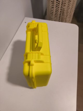 Valigetta porta orologi gialla