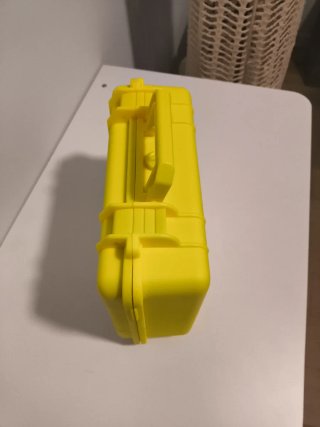 Valigetta porta orologi gialla
