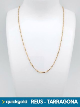 035-917 CADENA ORO 18K SINGAPUR 39.7CM