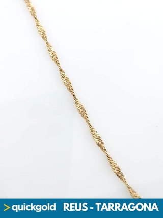 035-917 CADENA ORO 18K SINGAPUR 39.7CM