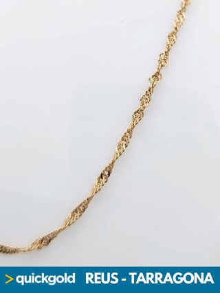 035-917 CADENA ORO 18K SINGAPUR 39.7CM