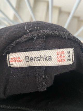Falda larga Bershka negra