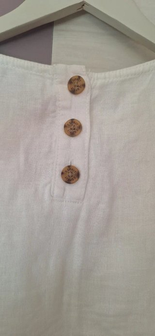 Vestido blanco Zara