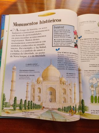 Lugares Célebres - Disney, livro didático juvenil