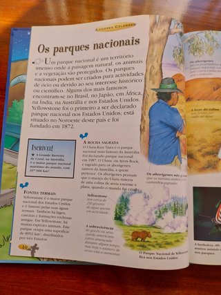 Lugares Célebres - Disney, livro didático juvenil