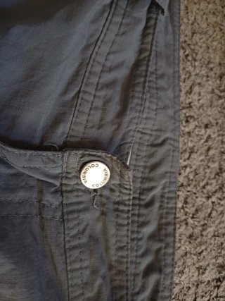 Pantalones Cargo Capri Columbia Gris Talla 46-48