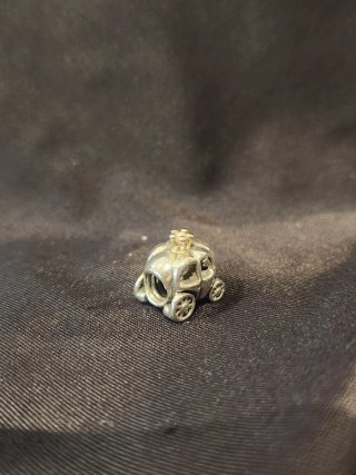 Charm Carruaje Pandora Plata Oro coleccion Disney