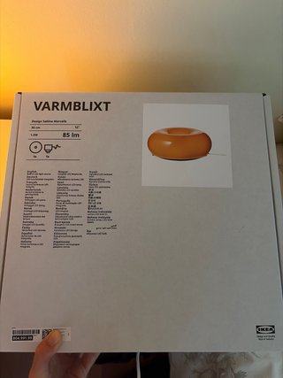 Lámpara Naranja Varmblixt