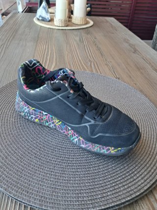 Zapatillas Skechers Negras Multicolor