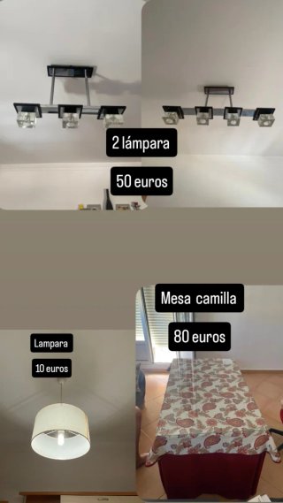 Muebles de dormitorio: cabecero, canapé, 2 mesitas