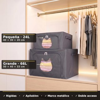 Pack 2 Cajas Almacenaje 24L MODELO PEQUEÑO NUEVAS
