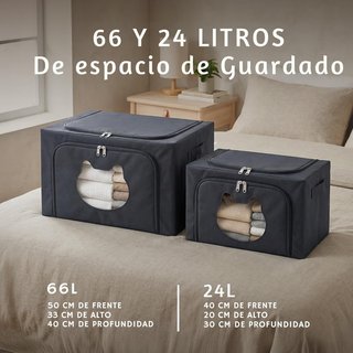Pack 2 Cajas Almacenaje 24L MODELO PEQUEÑO NUEVAS