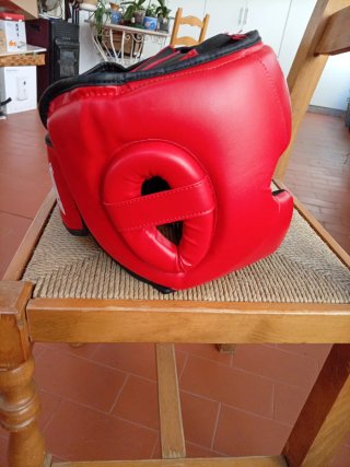 Casco Dan Fight Gear Rojo Ajustable
