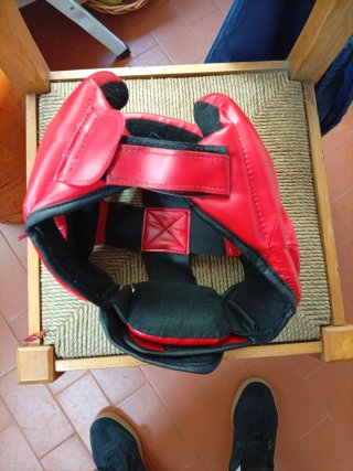 Casco Dan Fight Gear Rojo Ajustable