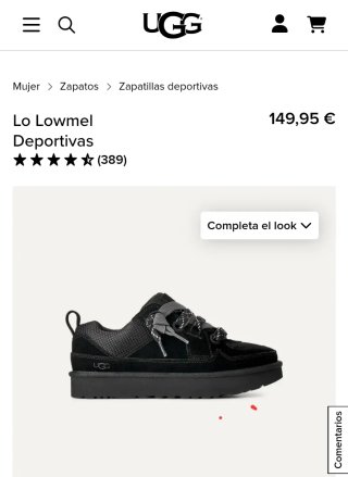 UGG Lowmel Deportivas Talla 40 Originales