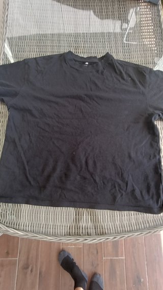 Camiseta negra oversize talla única