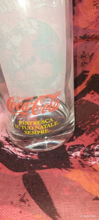 Coca-Cola bicchiere vintage + bottiglia 20cl