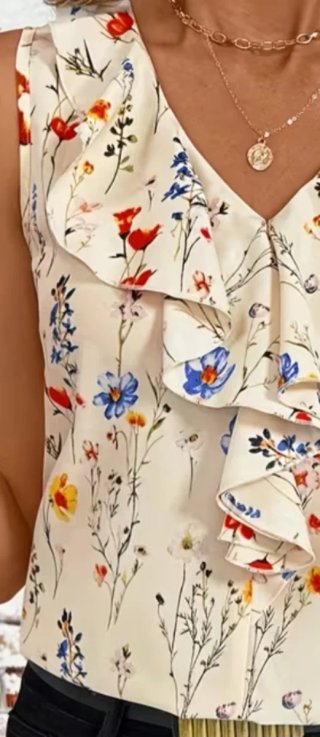 Blusa floral nueva sin etiqueta Talla XXL