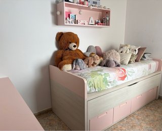 Cama juvenil con cama nido