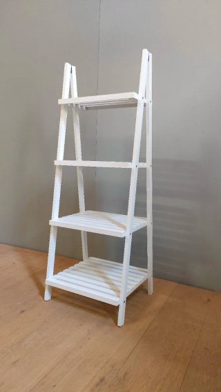 Estantería Escalera Blanca Madera
