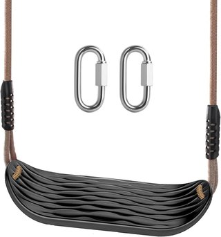 NUEVO Columpio Infantil Negro Ajustable Exterior
