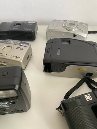 Lote 6 cámaras analógicas 35mm compactas