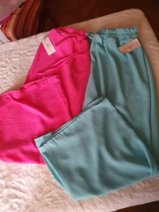 Lote 2 pantalones fluidos 36/40 NUEVOS
