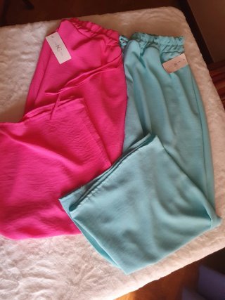 Lote 2 pantalones fluidos 36/40 NUEVOS