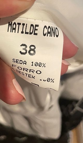 Vestido Matilde Cano Negro y Blanco y complementos