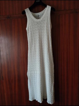 Vestido Pepe Jeans calado crema claro
