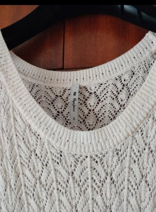 Vestido Pepe Jeans calado crema claro
